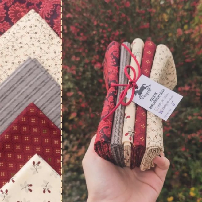 Balíček Šedé uzemnění 🍒🍂 . . #patchworkcz #patchwork #latky #fabricbundle #bavlnenelatky #bargellocz #bargello #balicek
